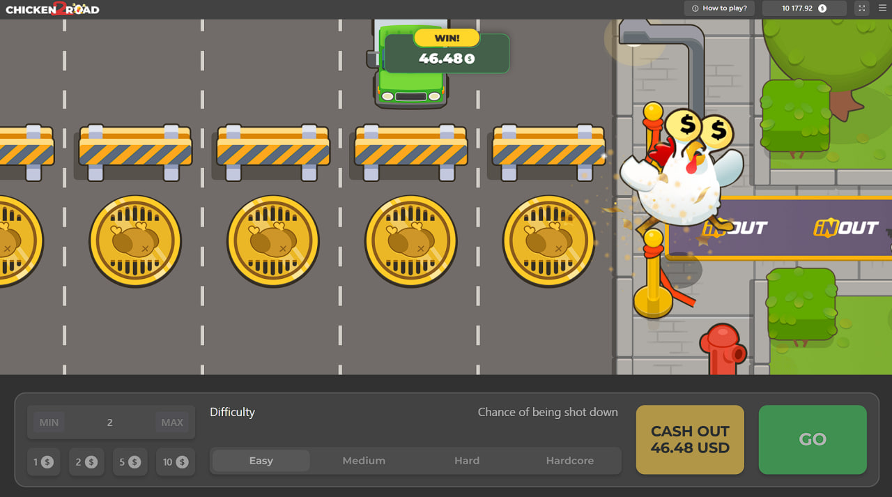 Chicken Road — экран большого выигрыша и множителя